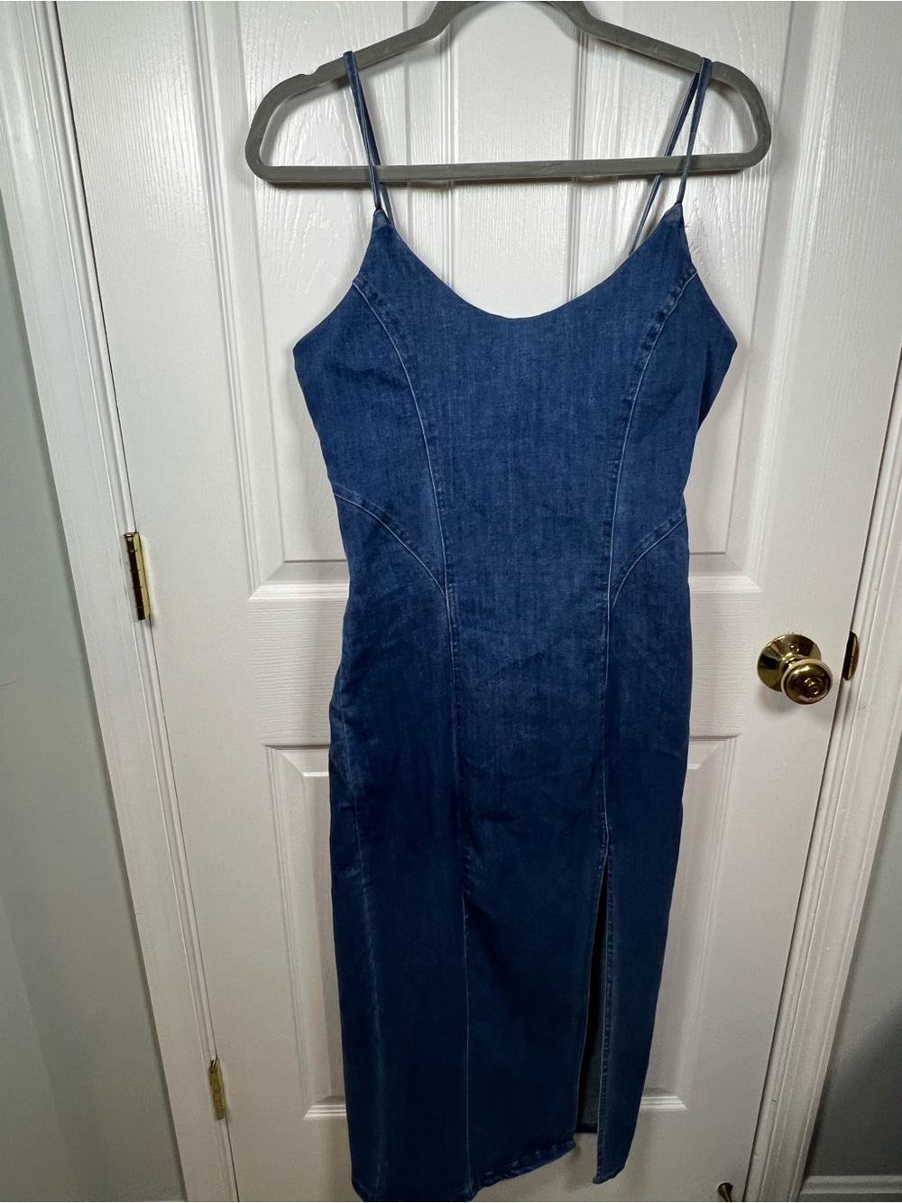 Women's DenimDress - Dark Blue